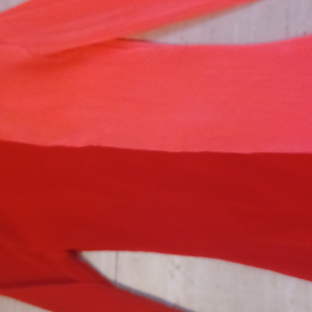 Pretty Little Thing Pink/Red Triple Tie Front Ribbed Cardigan - Picture 7 of 9